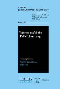 Produktbild: Wissenschaftliche Politikberatung