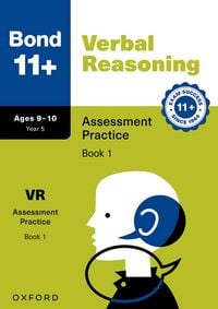 Produktbild: Bond 11+ Verbal Reasoning Assessment Practice Papers Age 9-10 (Book 1) | For GL Assessment 2026 & other 11 plus exams
