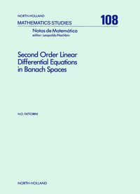 Produktbild: Second Order Linear Differential Equations in Banach Spaces