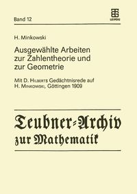 Produktbild: Ausgew&auml;hlte Arbeiten zur Zahlentheorie und zur Geometrie