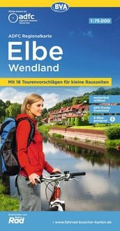Produktbild: ADFC-Regionalkarte Elbe Wendland, 1:75.000, mit Tagestourenvorschl&auml;gen, rei&szlig;- und wetterfest, E-Bike-geeignet, GPS-Tracks Download