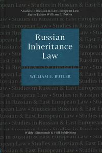 Produktbild: Butler, W: Russian Inheritance Law
