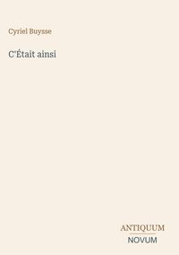 Produktbild: C'&Eacute;tait ainsi