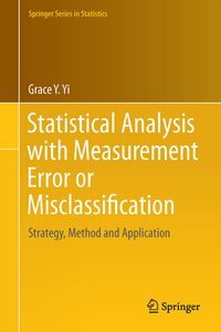 Produktbild: Statistical Analysis with Measurement Error or Misclassification