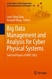 Produktbild: Big Data Management and Analysis for Cyber Physical Systems
