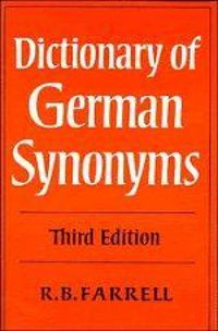 Produktbild: Dictionary of German Synonyms