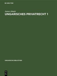 Produktbild: Ungarisches Privatrecht 1