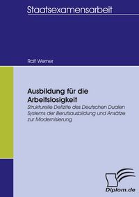 Produktbild: Ausbildung f&uuml;r die Arbeitslosigkeit