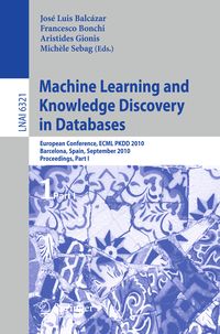 Produktbild: Machine Learning and Knowledge Discovery in Databases