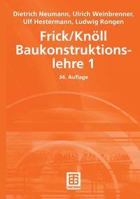 Produktbild: Frick/Knöll Baukonstruktionslehre 1