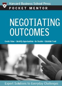 Produktbild: Negotiating Outcomes