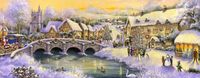 Produktbild: Country Village Panoramic Holiday Cards
