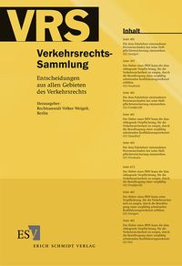 Produktbild: Verkehrsrechts-Sammlung (VRS). Entscheidungen aus allen Gebieten des Verkehrsrechts / Verkehrsrechts-Sammlung (VRS) Band 115