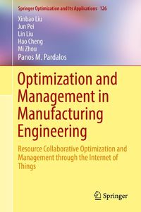 Produktbild: Optimization and Management in Manufacturing Engineering
