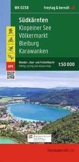 Produktbild: freytag & berndt Wanderkarte WK 0238 S&uuml;dk&auml;rnten, Klopeiner See - V&ouml;lkermarkt - Bleiburg - Karawanken 1:50.000
