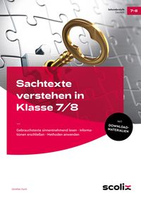 Produktbild: Sachtexte verstehen in Klasse 7/8
