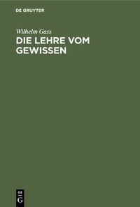 Produktbild: Die Lehre vom Gewissen