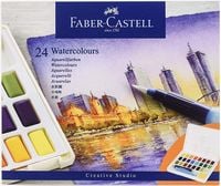 Produktbild: Faber-Castell Aquarellfarben in N&auml;pfchen, 24er Etui