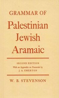 Produktbild: Grammar of Palestinian Jewish Aramaic