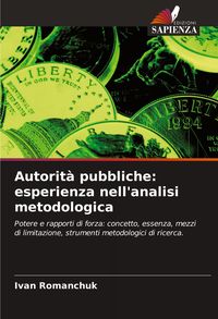 Produktbild: Autorit&agrave; pubbliche: esperienza nell'analisi metodologica