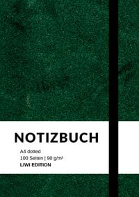Produktbild: Notizbuch A4 dotted - 100 Seiten Soft Cover - gr&uuml;n - Papier