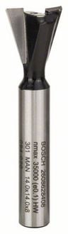 Produktbild: Bosch Accessories 2608628408 Zinkenfr&auml;ser Hartmetall L&auml;nge 55 mm Produktabmessung, &Oslash; 14 mm Schaftdurchmesser 8 mm