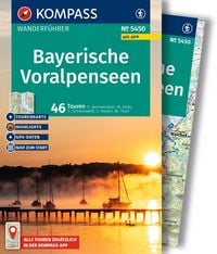 Produktbild: KOMPASS Wanderf&uuml;hrer Bayerische Voralpenseen, 46 Touren mit Extra-Tourenkarte