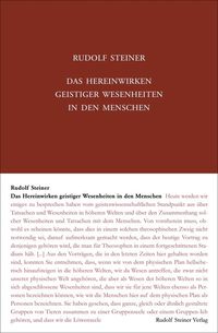Bild vom Artikel Das Hereinwirken geistiger Wesenheiten in den Menschen vom Autor Rudolf Steiner