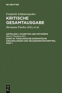 Produktbild: Theologische-dogmatische Abhandlungen und Gelegenheitsschriften