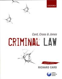 Produktbild: Card, Cross & Jones: Criminal Law