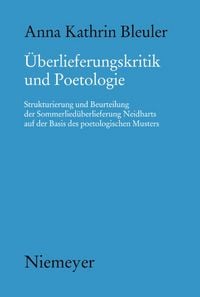 Produktbild: &Uuml;berlieferungskritik und Poetologie