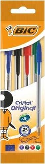 Produktbild: BIC Kugelschreiber Cristal Original 0.4mm farbig, 4er Set