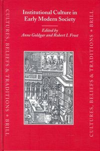 Produktbild: Institutional Culture in Early Modern Society