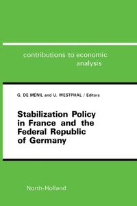 Produktbild: Stabilization Policy in France and the Federal Republic of Germany