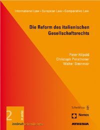 Produktbild: Die Reform des italienischen Gesellschaftsrechts