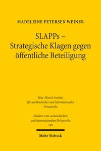 Produktbild: SLAPPs &ndash; Strategische Klagen gegen &ouml;ffentliche Beteiligung