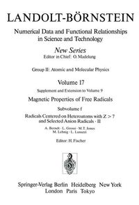 Produktbild: Radicals Centered on Heteroatoms with Z > 7 and Selected Anion Radicals II / Heteroatomzentrierte (Z > 7) Radikale und ausgew&auml;hlte Anionradikale II
