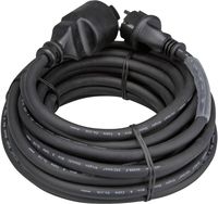 Produktbild: Perel EC10R25STBHQ Strom Verl&auml;ngerungskabel 16A Schwarz 10.00m H05RR-F 3G 2,5mm&sup2;