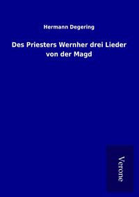Produktbild: Des Priesters Wernher drei Lieder von der Magd