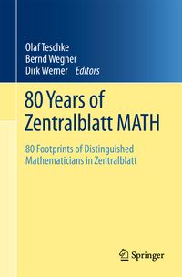 Produktbild: 80 Years of Zentralblatt MATH