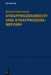 Produktbild: Strafprozessrecht und Strafprozessreform