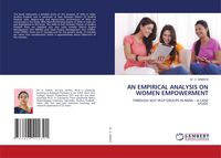 Produktbild: An Empirical Analysis On Women Empowerment