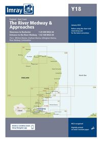 Produktbild: Y18 The River Medway and Approaches, Imray Chart