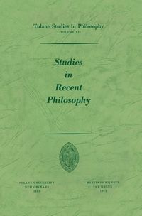 Produktbild: Studies in Recent Philosophy