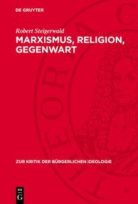 Produktbild: Marxismus, Religion, Gegenwart