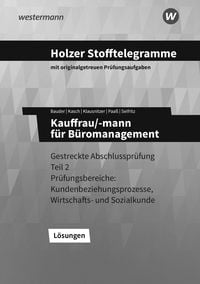 Produktbild: Holzer Stofftelegramme Baden-W&uuml;rttemberg &ndash; Kauffrau/-mann f&uuml;r B&uuml;romanagement