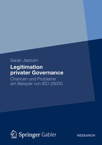 Produktbild: Legitimation privater Governance