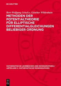 Produktbild: Methoden der Potentialtheorie f&uuml;r elliptische Differentialgleichungen beliebiger Ordnung