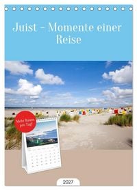 Produktbild: Tischplaner 2027 - Juist - Momente einer Reise (A5 Tischkalender zum Aufstellen) CALVENDO