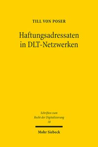 Produktbild: Poser, T: Haftungsadressaten in DLT-Netzwerken